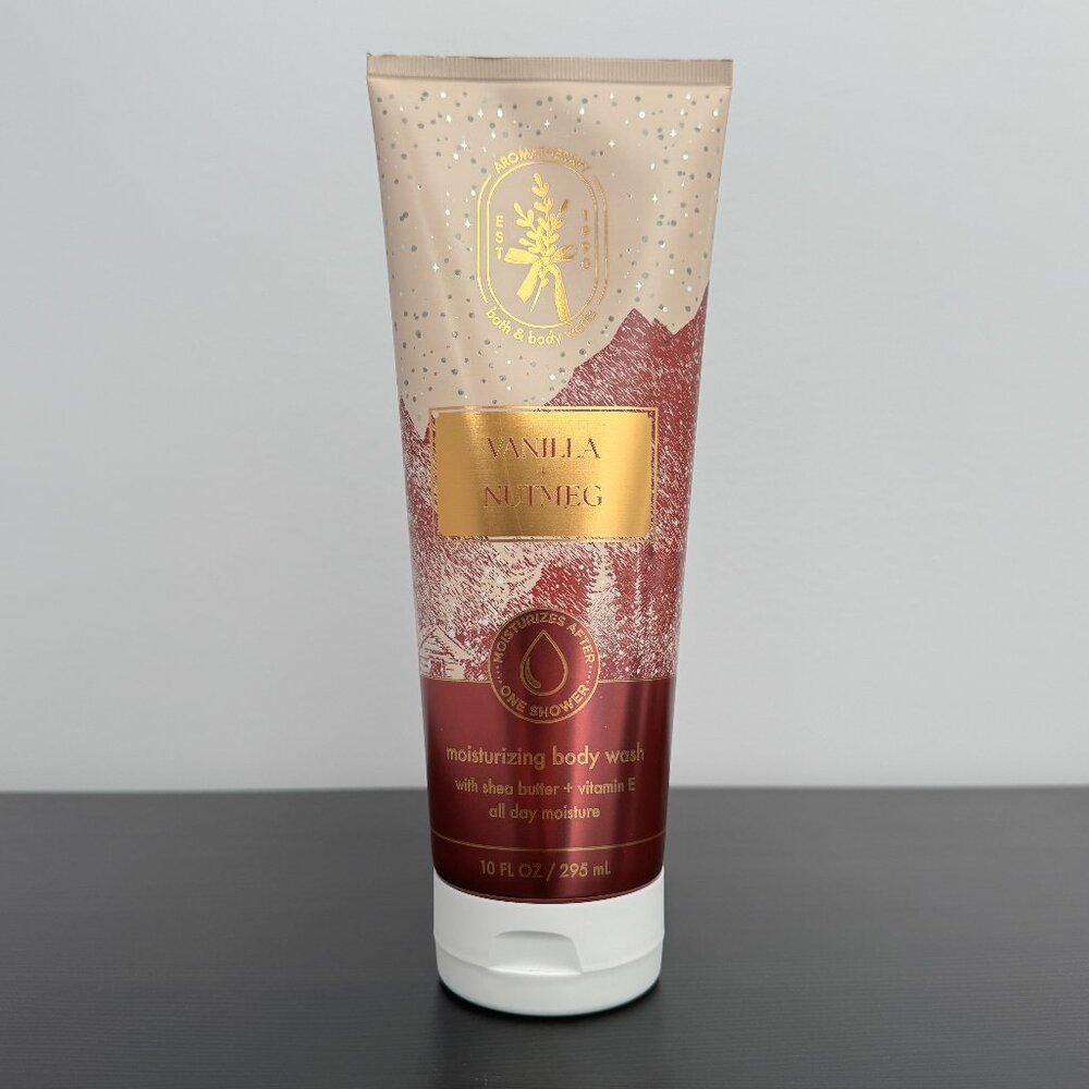 Bath & Body Works Aromatherapy Vanilla Nutmeg Moisturizing Body Wash